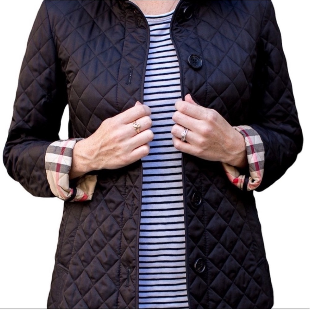 Burberry Black Quilted Utility Jacket